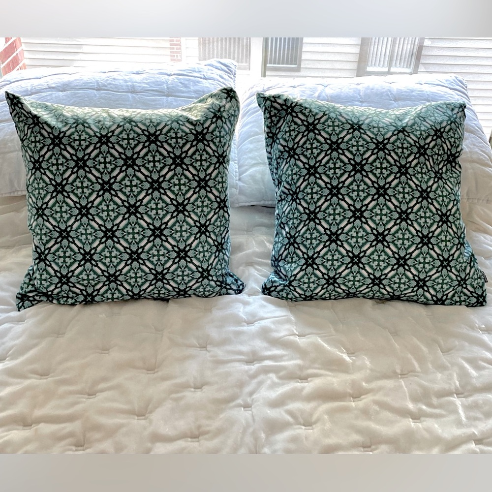 Two modern abstract  pattern  decorative pillows